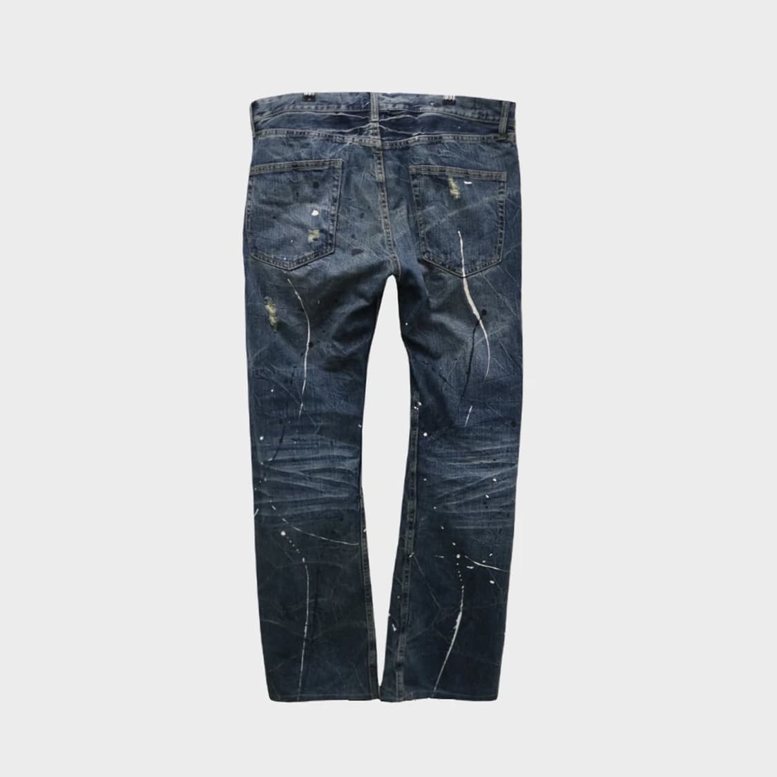 Y2K 페인팅 디테일 데님팬츠 61140 상품이미지2