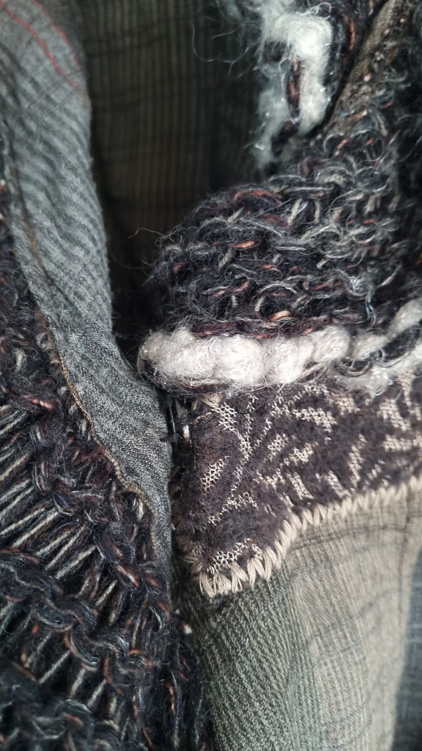 트리코시크 러플 믹스 가디건 상품이미지5