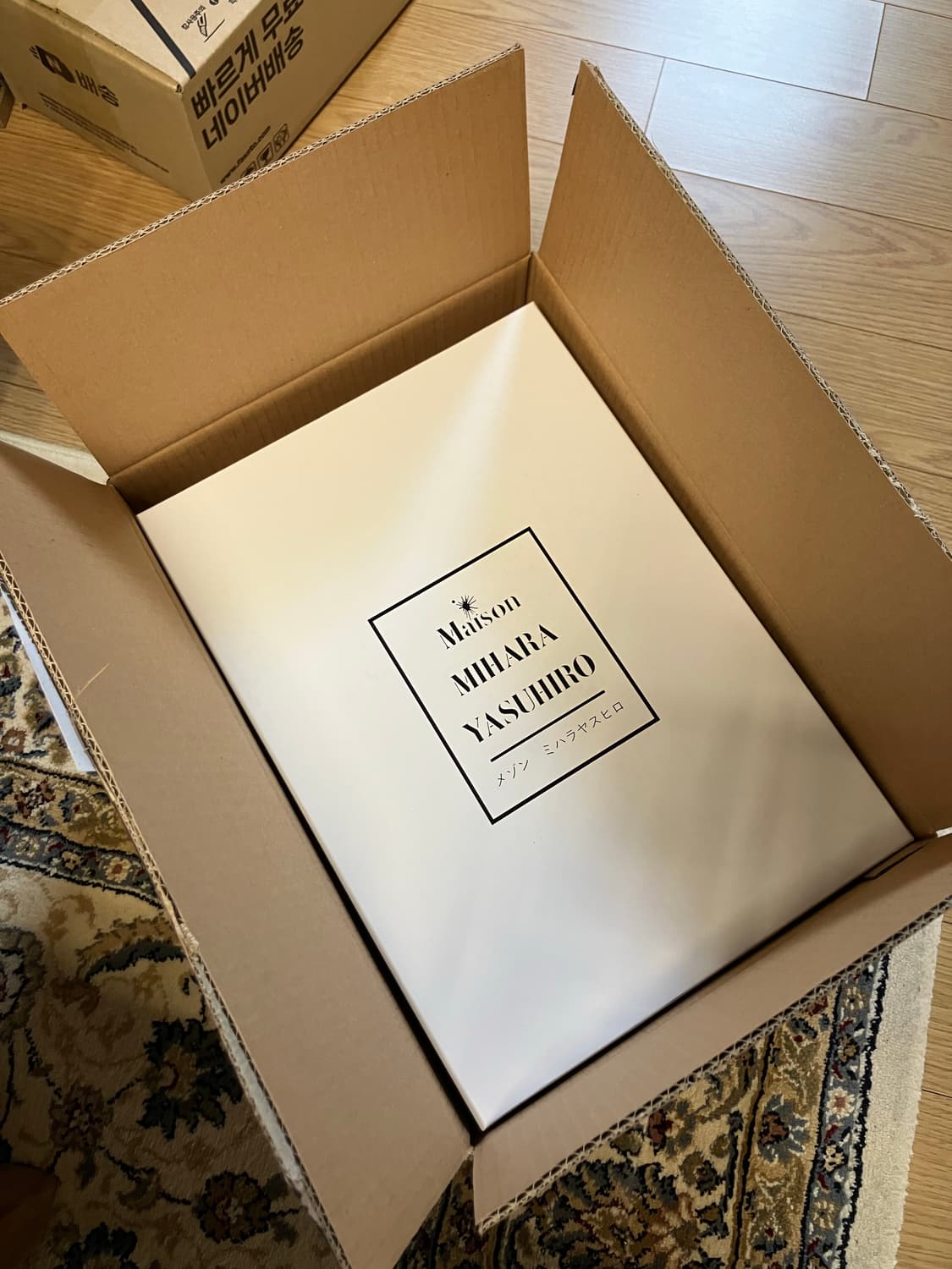 메종 미하라 야스히로 피터슨 OG 솔 캔버스 로우 스니커즈 화이트 상품이미지2