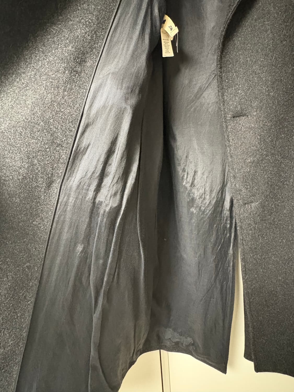 마르니 오버사이즈 차콜 그레이 더블 코트(48사이즈) 상품이미지4