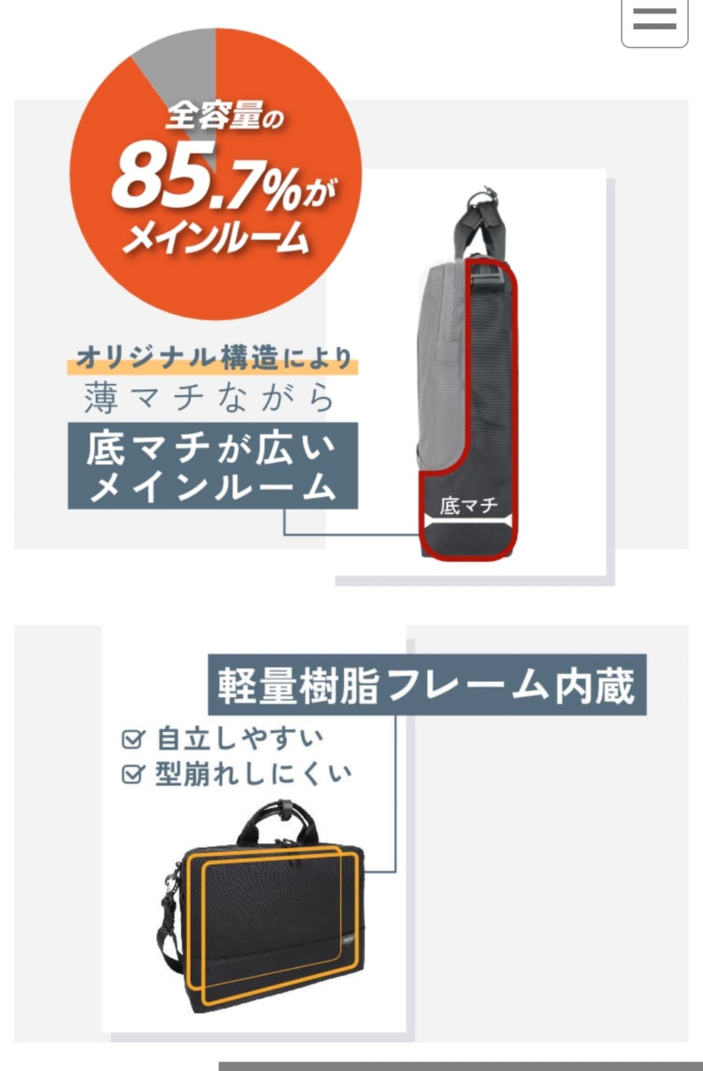 (새상품)일본 맨하탄 페세지 초경량 숄더백&브리프케이스 #5611 블랙 상품이미지4