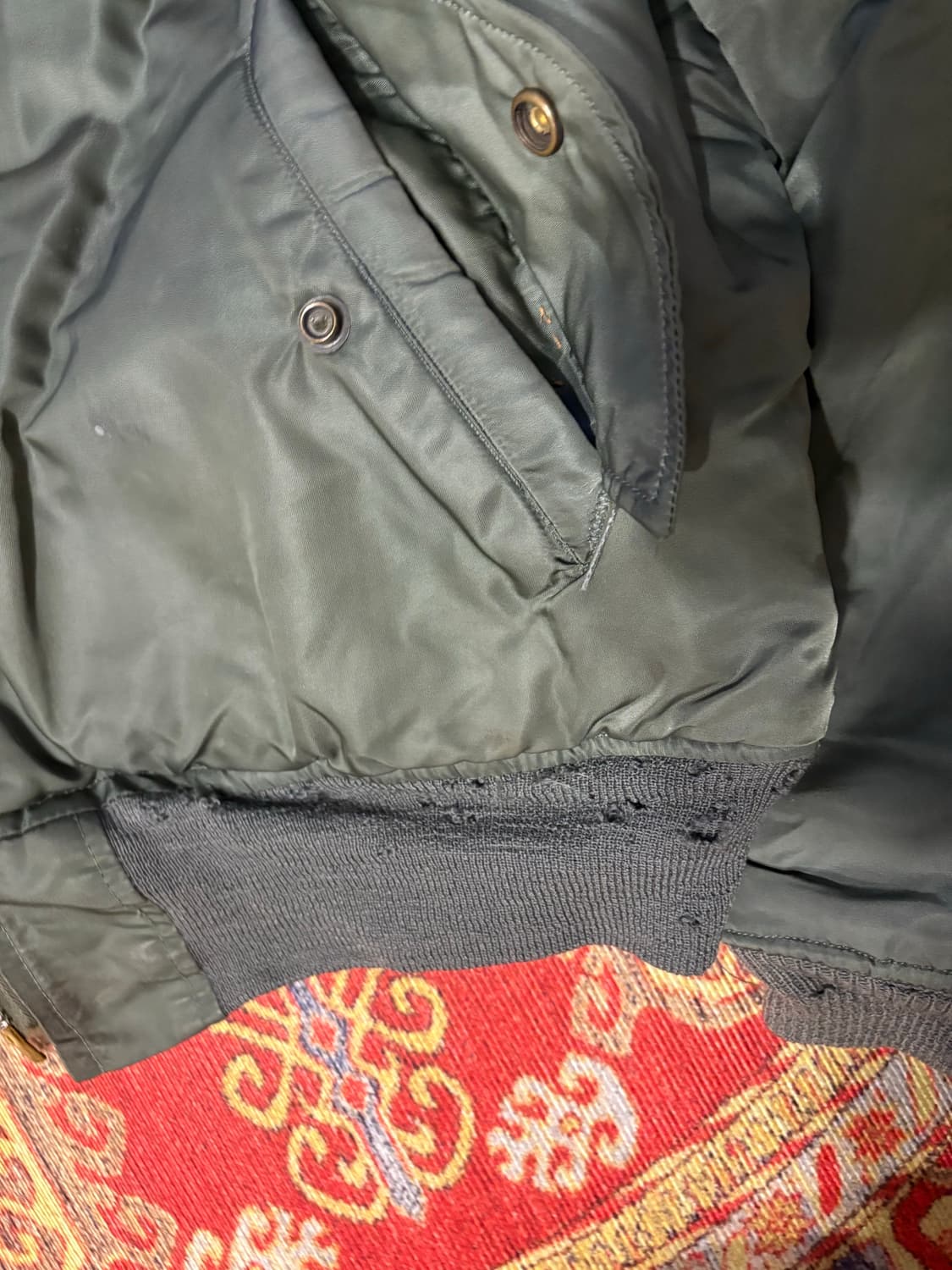 ma1 자켓 오리지널 울파일 e타입 자켓 상품이미지4