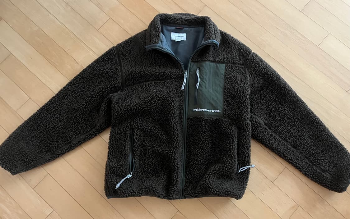 디스이즈네버댓 SP 쉐르파 플리스 재킷 브라운 상품이미지2