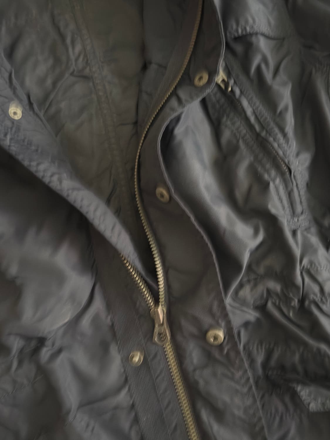 [100] 갭 네이비 발수 나일론 야상 코트 IDEAL 지퍼 상품이미지2