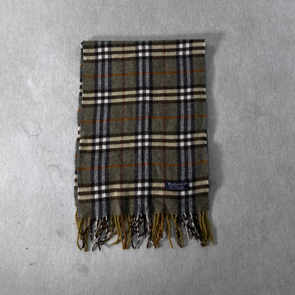 버버리 노바체크 캐시미어 그린 머플러 상품이미지2