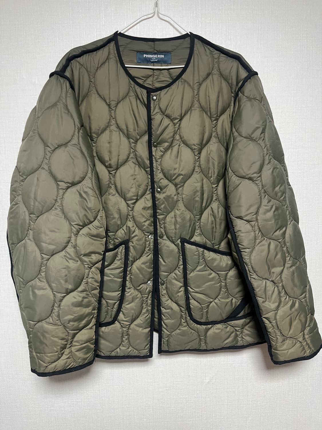 핑거린 퀼팅 자켓  상품이미지1