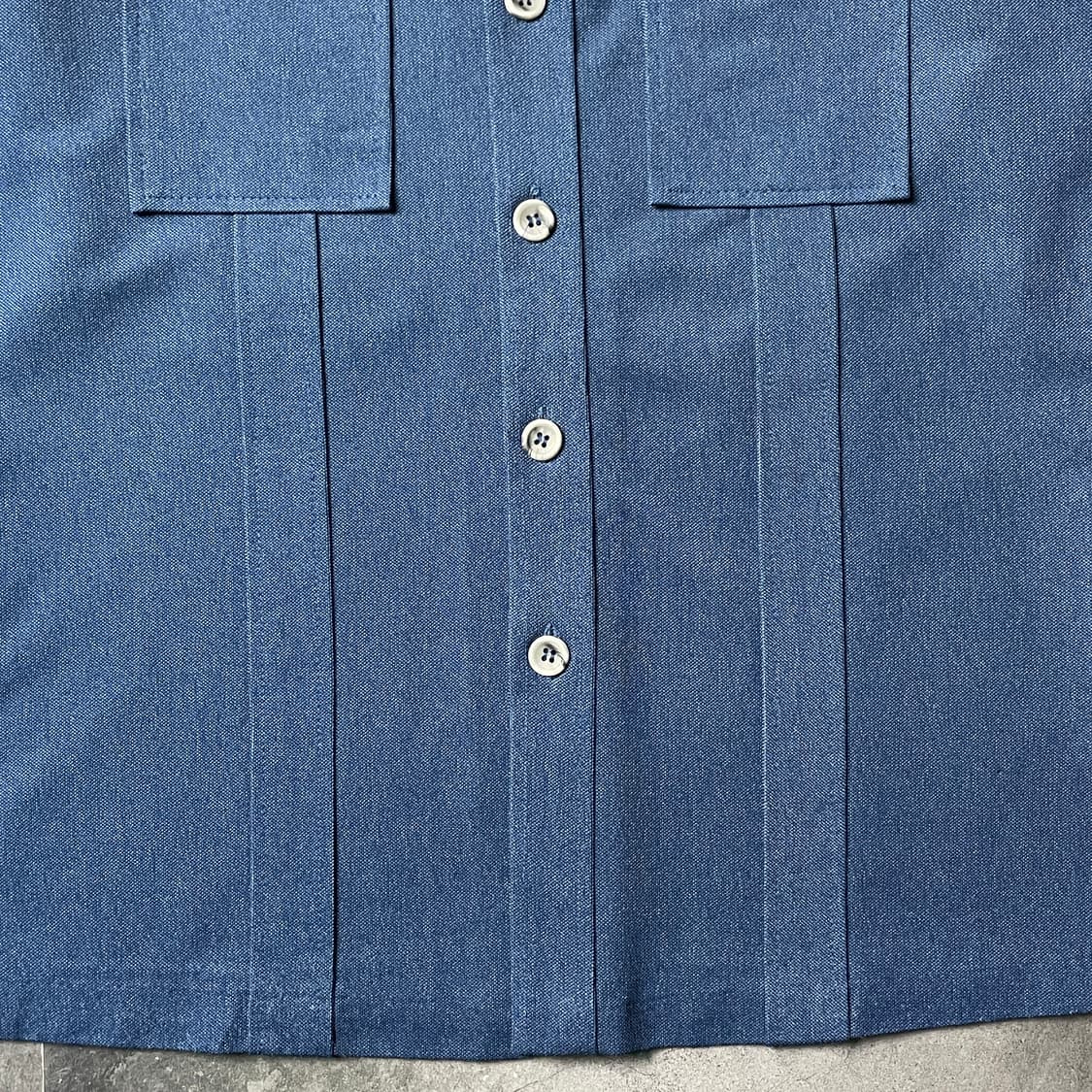 DICKIES 디키즈 빈티지 오픈카라 핀턱 워크 셔츠 A00879 상품이미지4