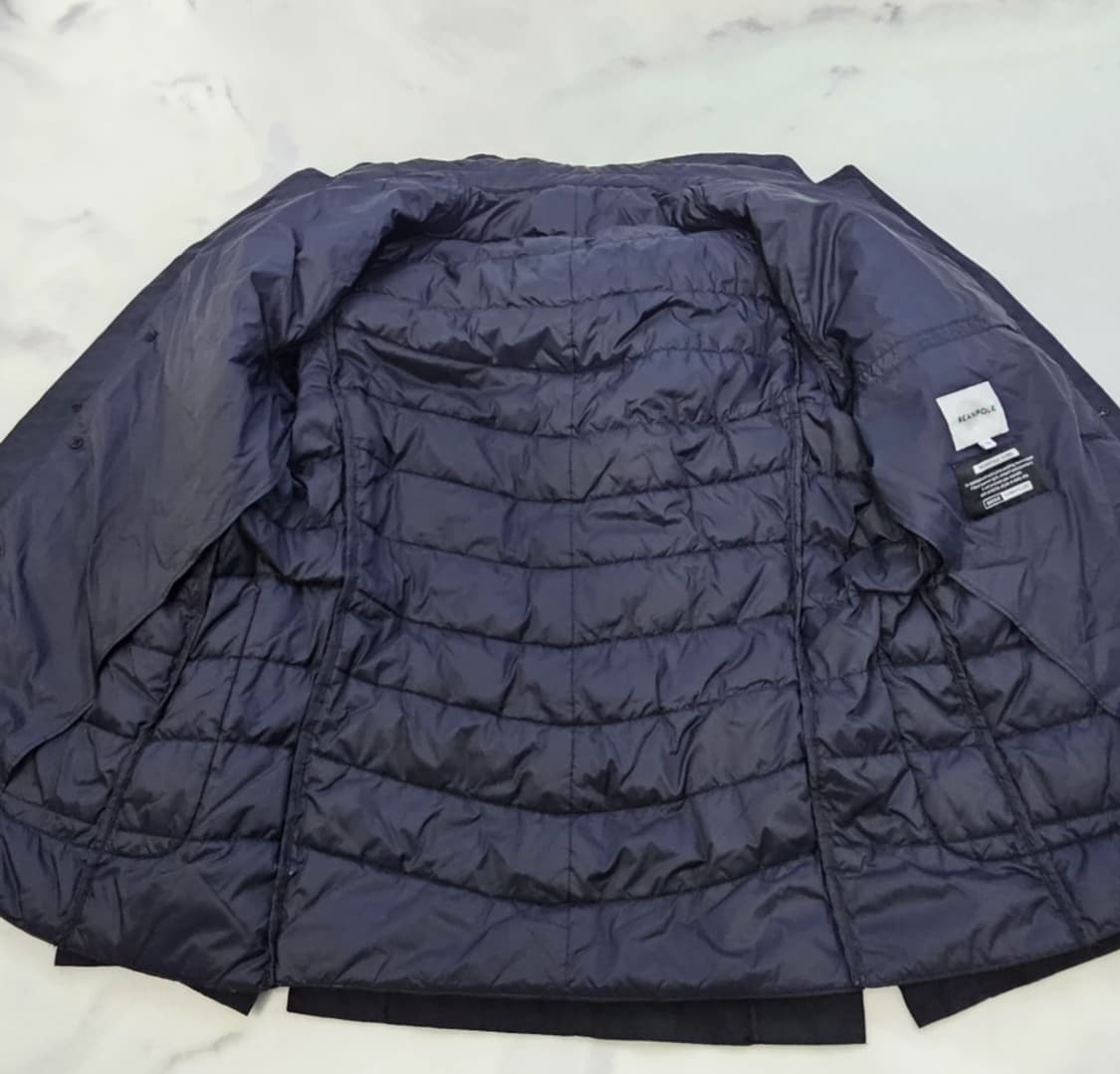 빈폴 남성 거위털 다운 코트 네이비 내피분리 100 상품이미지6