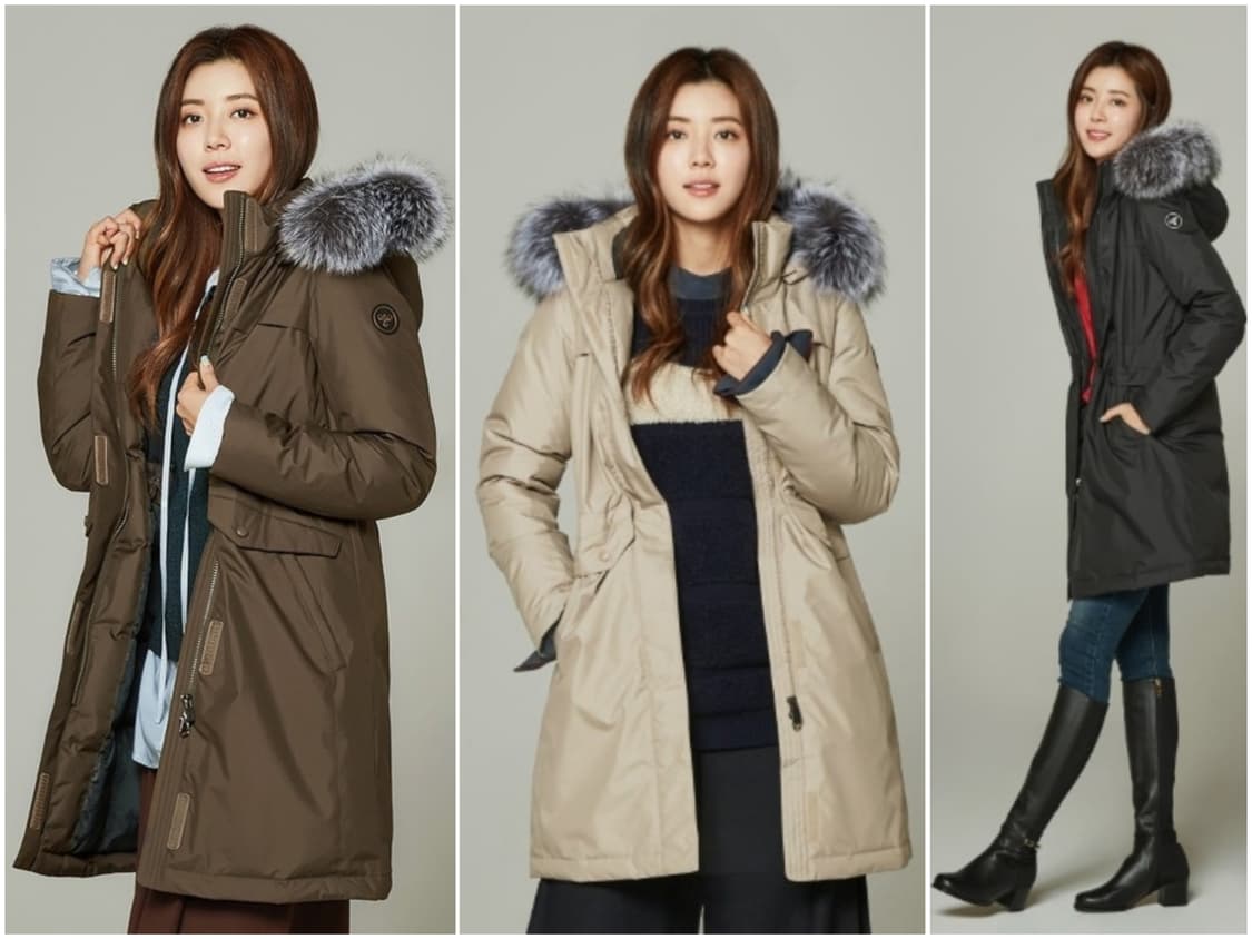 험멜 폭스퍼 롱다운 패딩(90) 상품이미지2