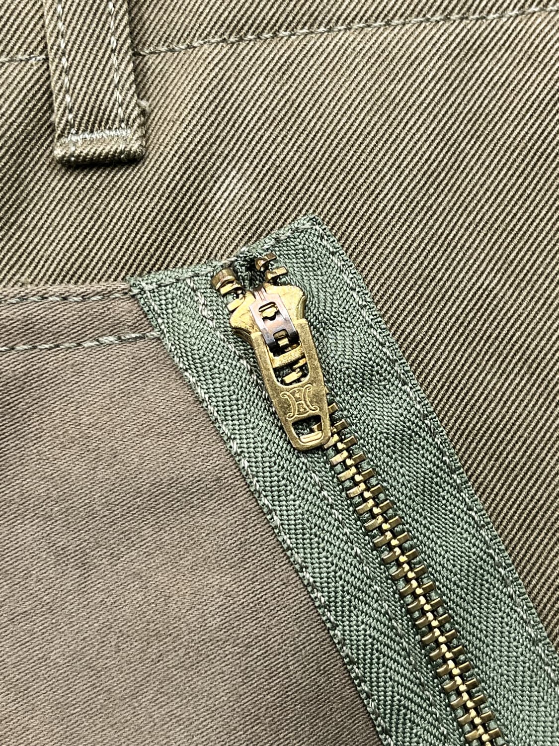 셀린느 더블 집 밀리터리 미디 스커트 상품이미지6