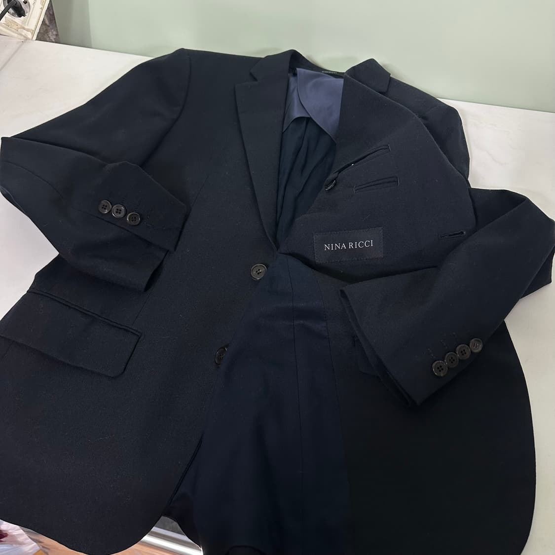 M 95 니나리치 다크네이비 모 싱글 블레이져 상품이미지1