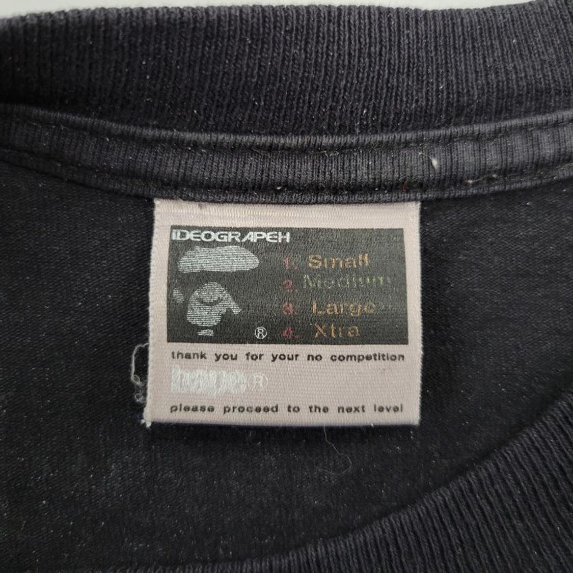 베이프 베이비 마일로 빅 페이스 롱슬리브 티셔츠 블랙 상품이미지4