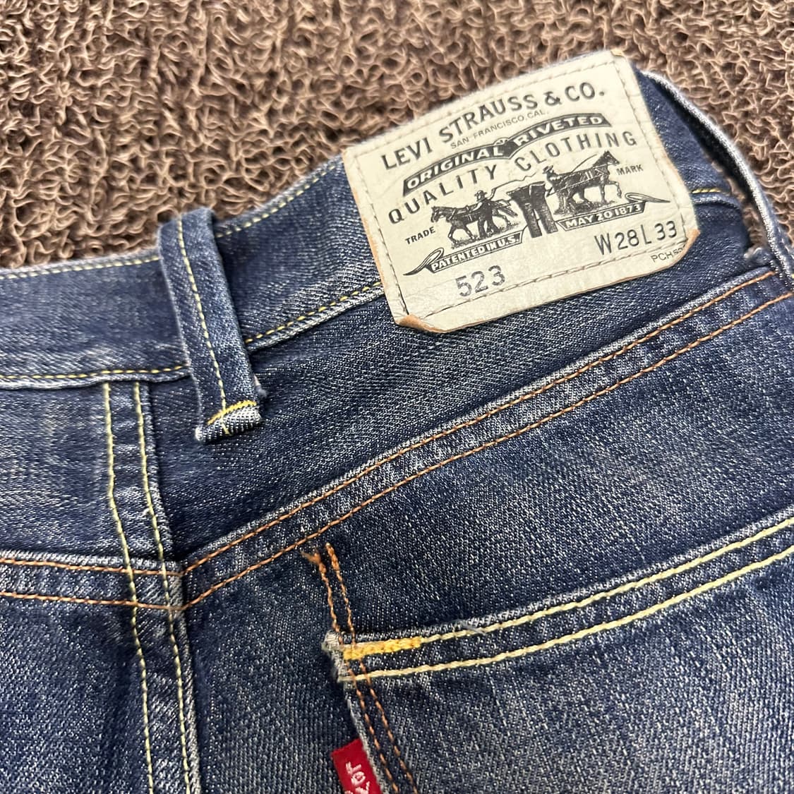 리바이스 523 화이트탭 데님 청바지 팬츠 28인치 상품이미지7