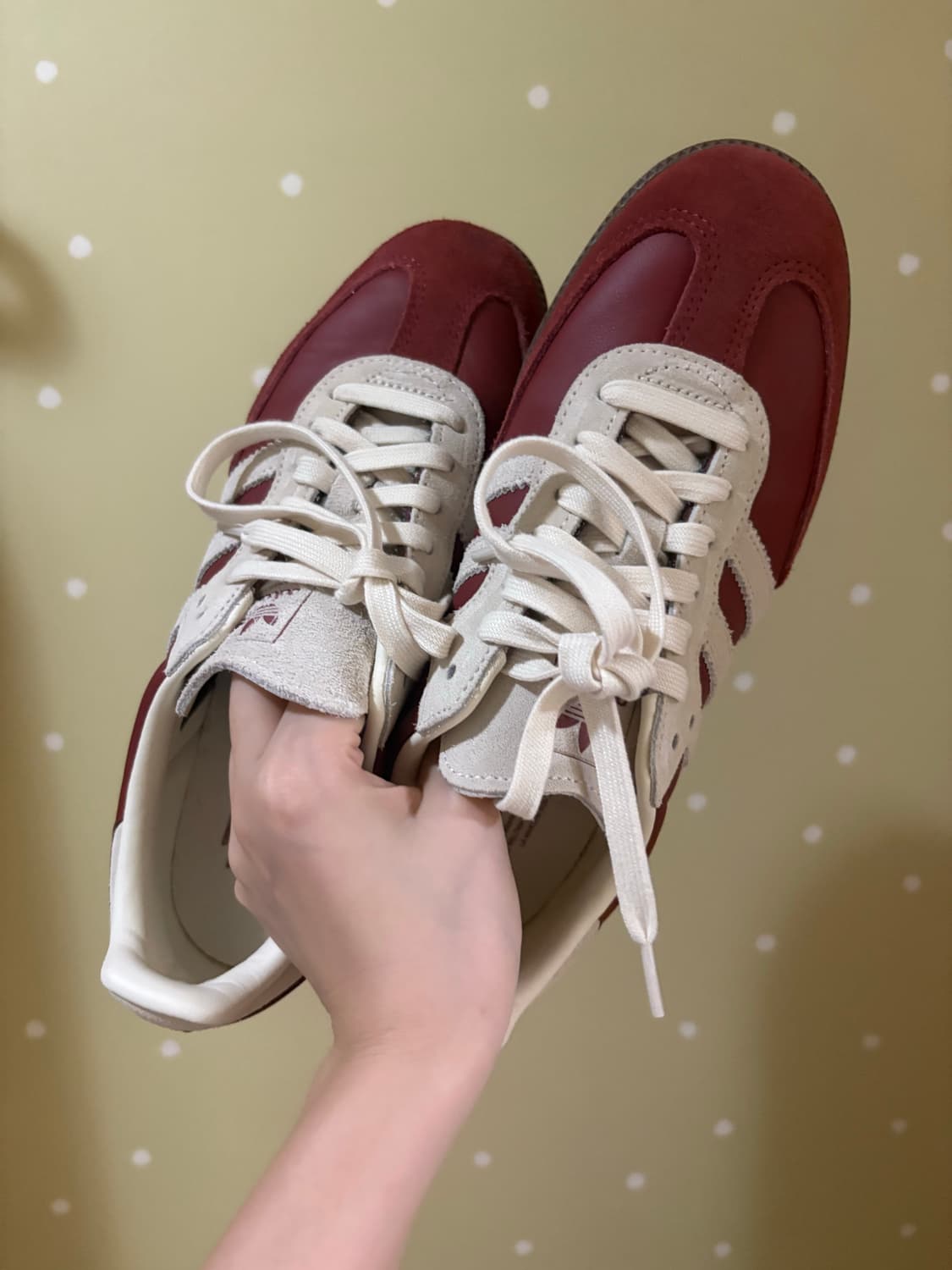 아디다스 삼바 OG 프리러브드 루비 크림 화이트 상품이미지3