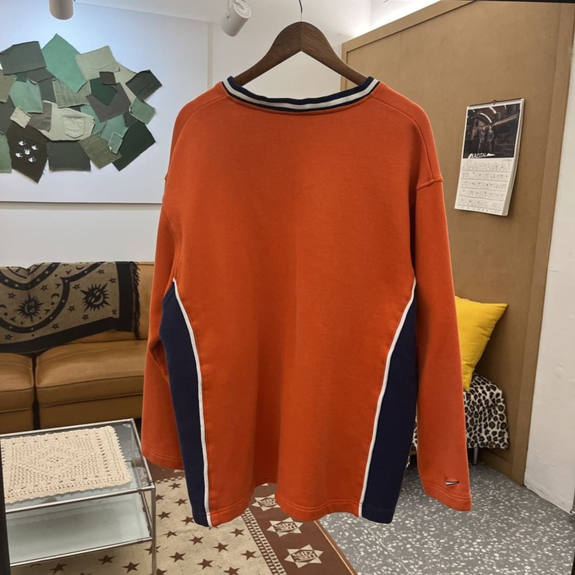 나이키 올드스쿨 레트로 90's 베스킷볼 오렌지 맨투맨 XL C10053 상품이미지4