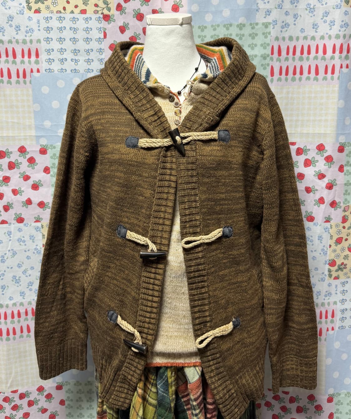 모리걸 브라운 상의 세트 상품이미지3