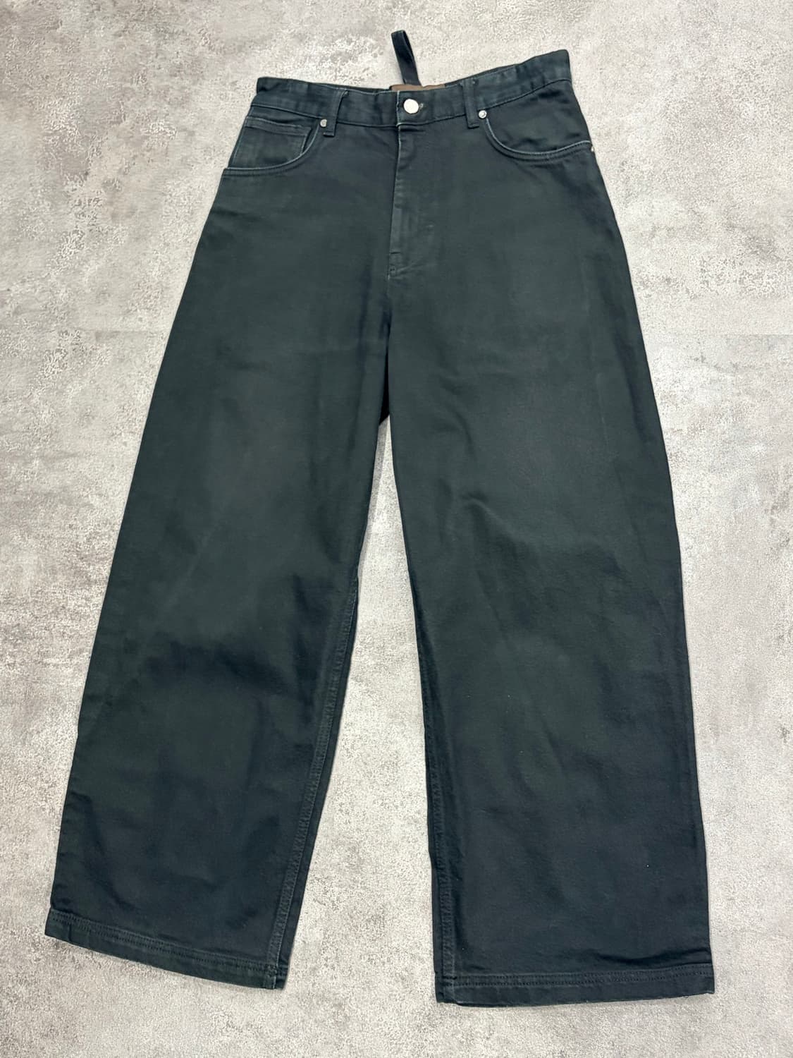 ZARA x Studio Nicholson 와이드 블랙 데님 팬츠 상품이미지4