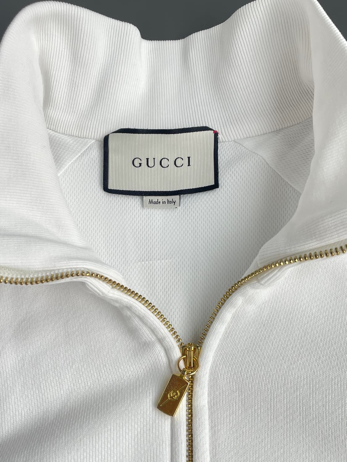 [L] GUCCI 구찌 웹 스트라이프 코튼 스웨트셔츠 집업 자켓 상품이미지9