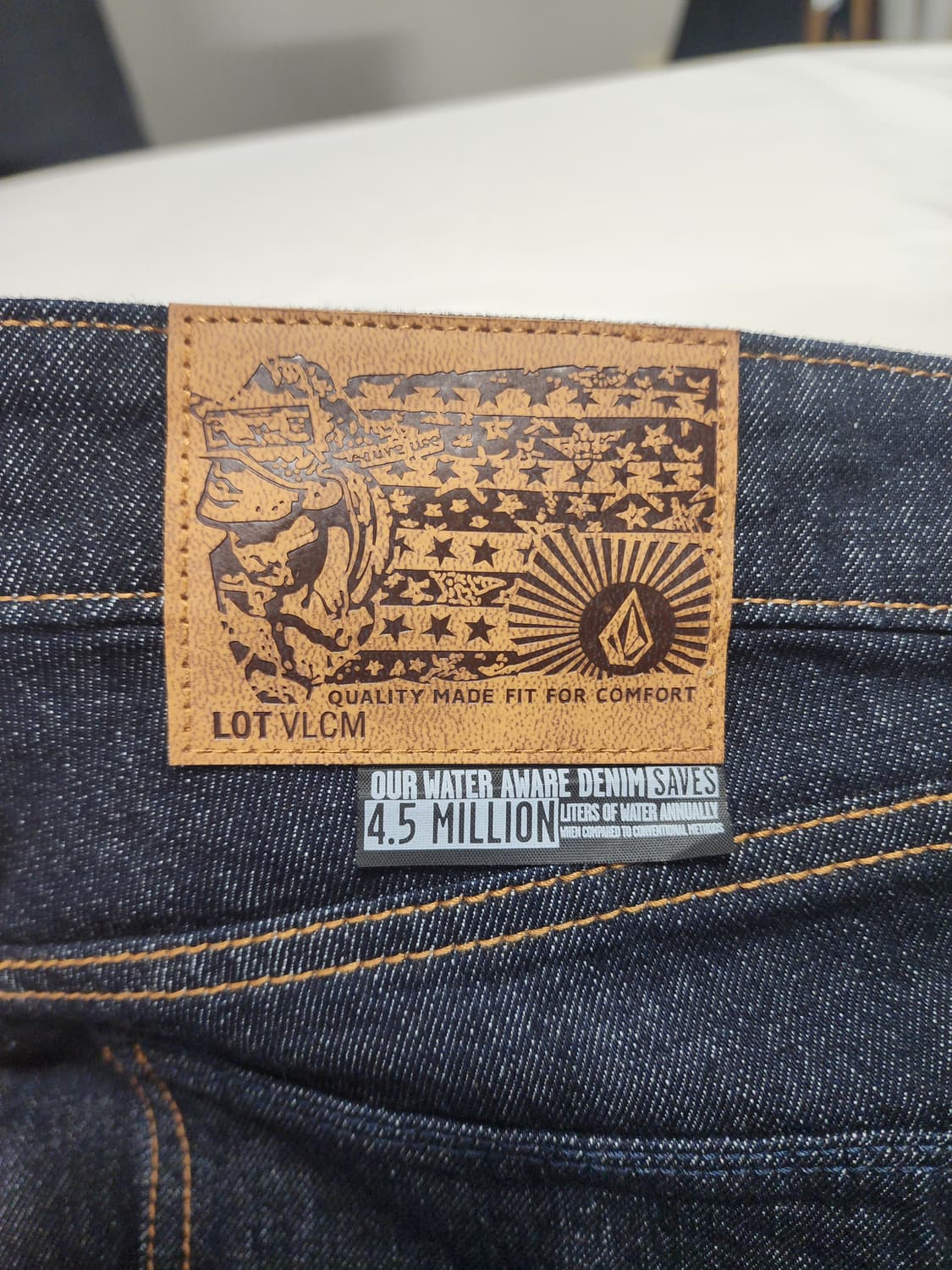 볼컴 Vorta 슬림 스트레이트 데님 34사이즈(새상품) 상품이미지8