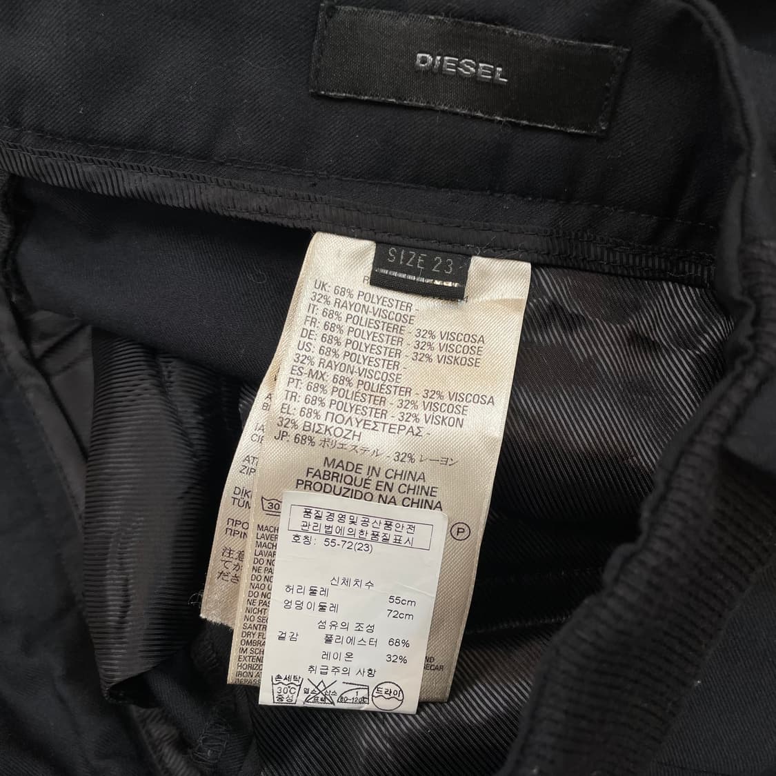 diesel 디젤 버뮤다 플리츠 슬랙스 하프팬츠  상품이미지4