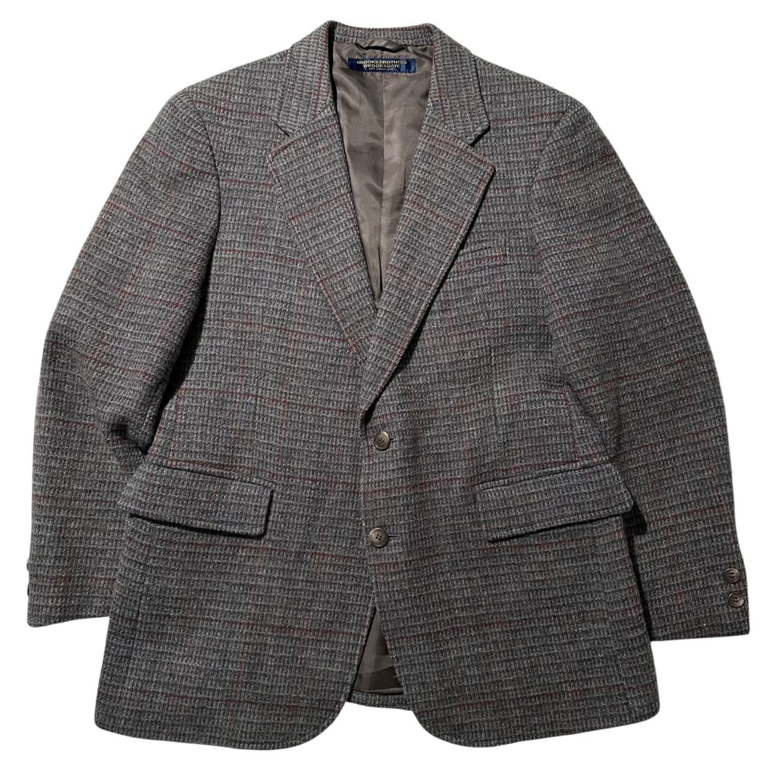 브룩스 브라더스 울 트위드 체크 싱글 2B 블레이저 자켓 상품이미지1