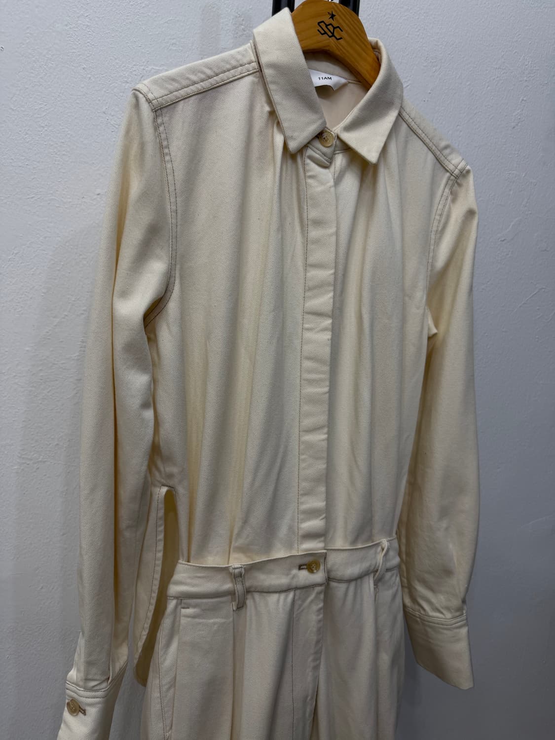 정춤) 11AM 일레븐아이엠 셔츠형 점프수트 S 상품이미지2