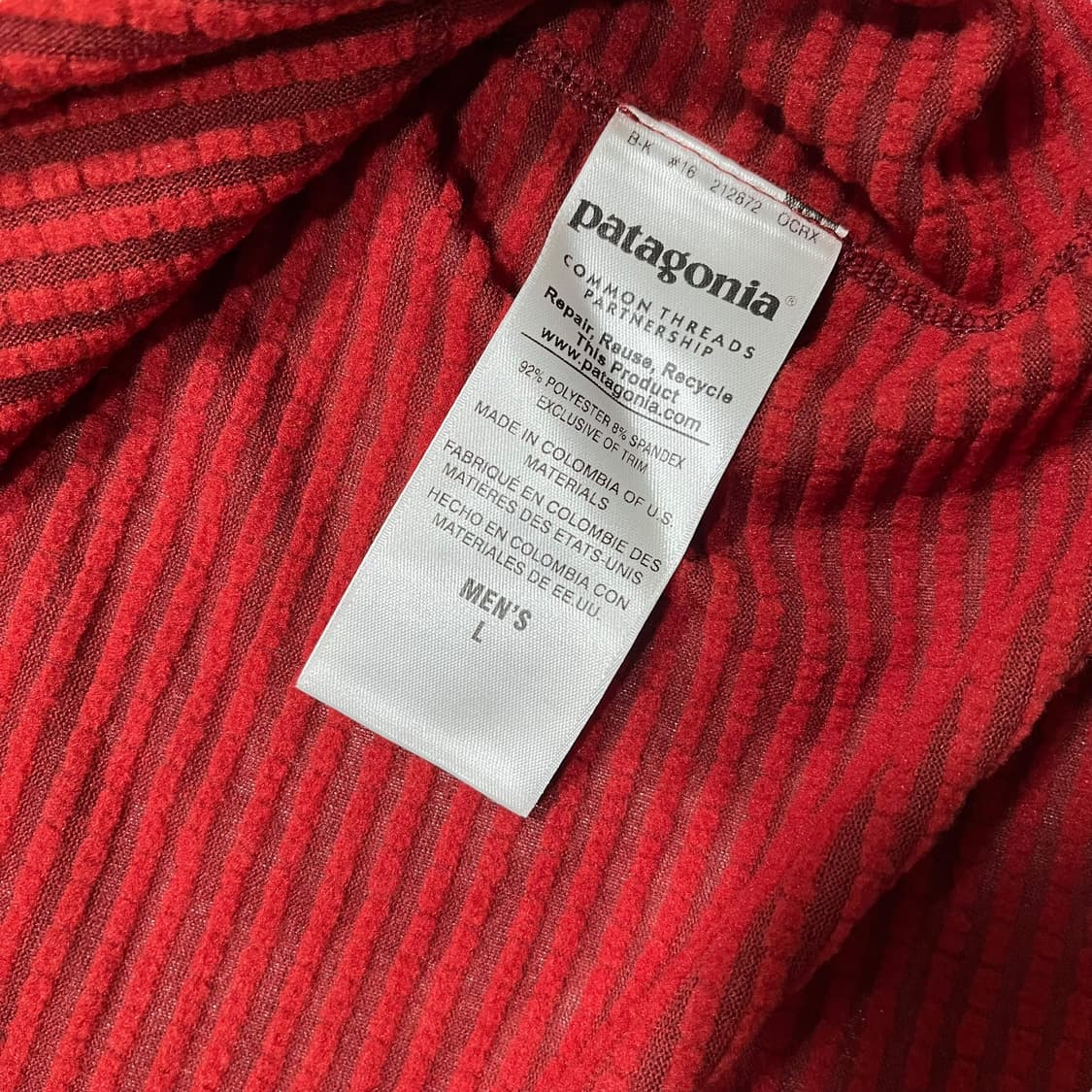 파타고니아 2015s 캐필린 TW 크루넥 버건디 롱 슬리브 상품이미지6