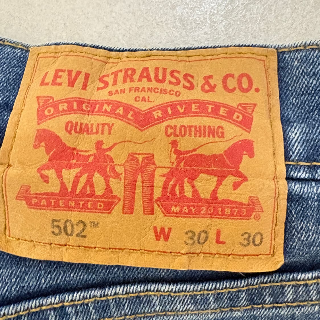 리바이스 502 청바지 (남성 30) 상품이미지6