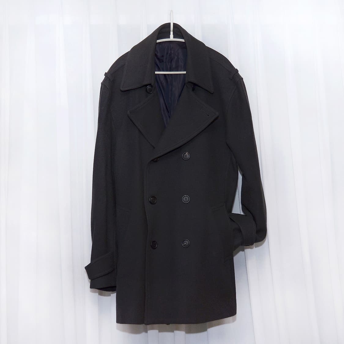 송지오 이탈리안 패브릭 울캐시미어 와이드카라 더블 코트 (100-105) 상품이미지1