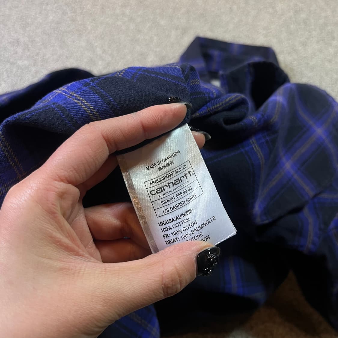 칼하트 체크 셔츠 상품이미지5