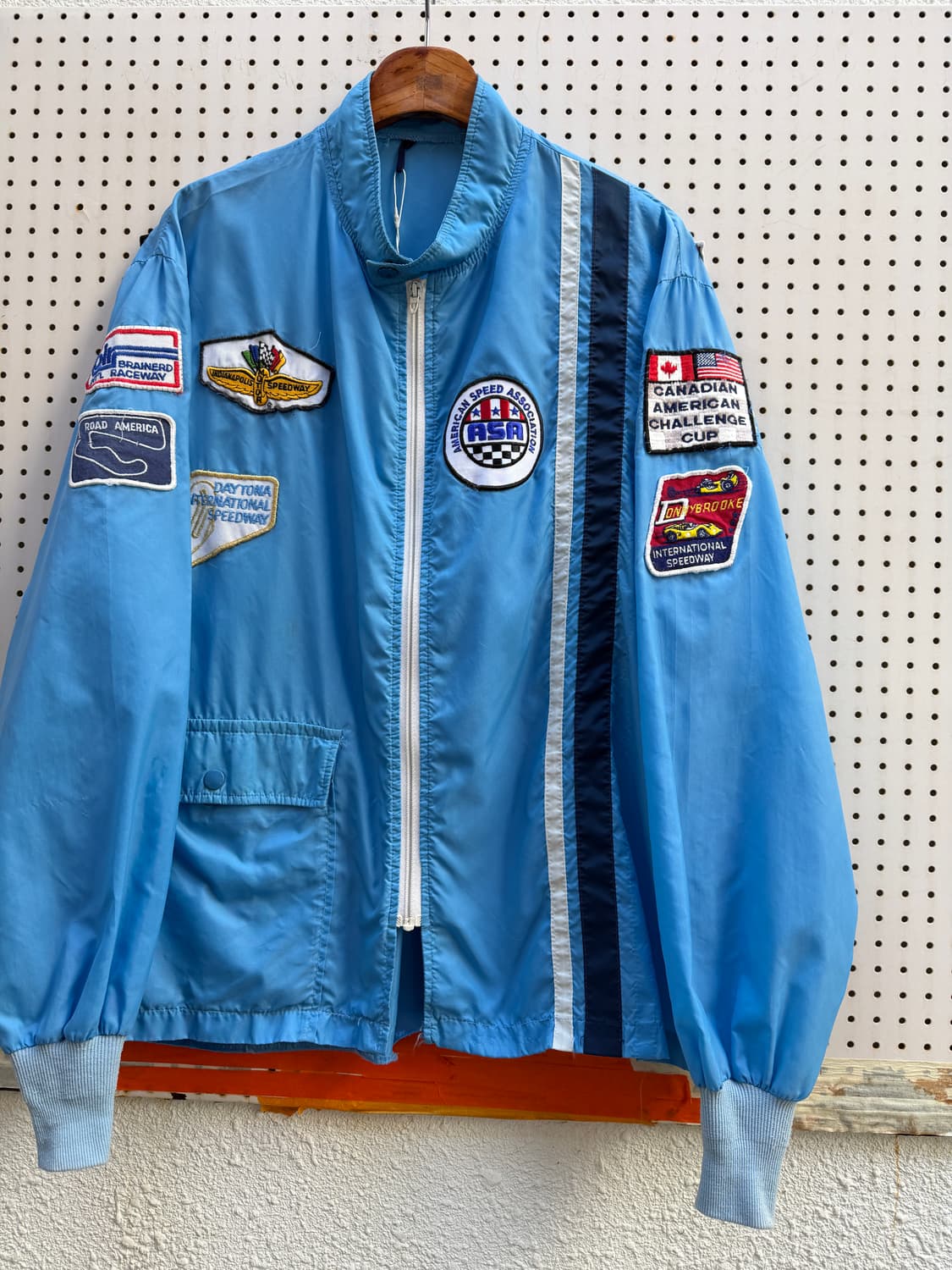 1980s USA RACING SATIN 80s 레이싱 사틴 나일론자켓 상품이미지3