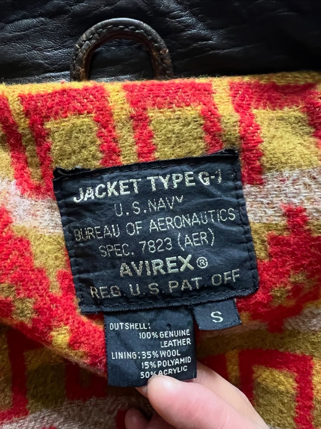 아비렉스 G-1 웨스턴 가죽자켓 상품이미지6