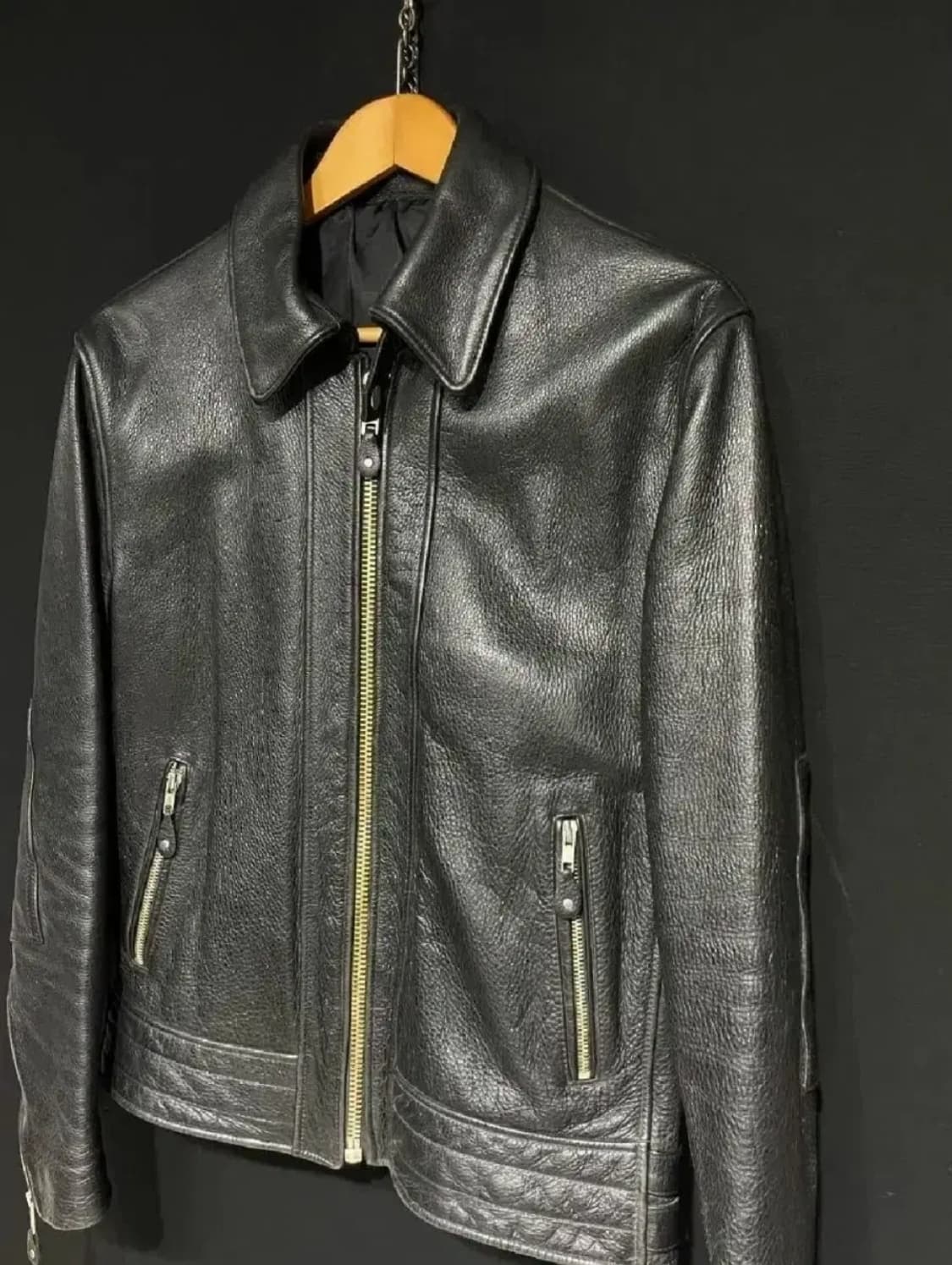 100)싱글라이더 소가죽 자켓 상품이미지3