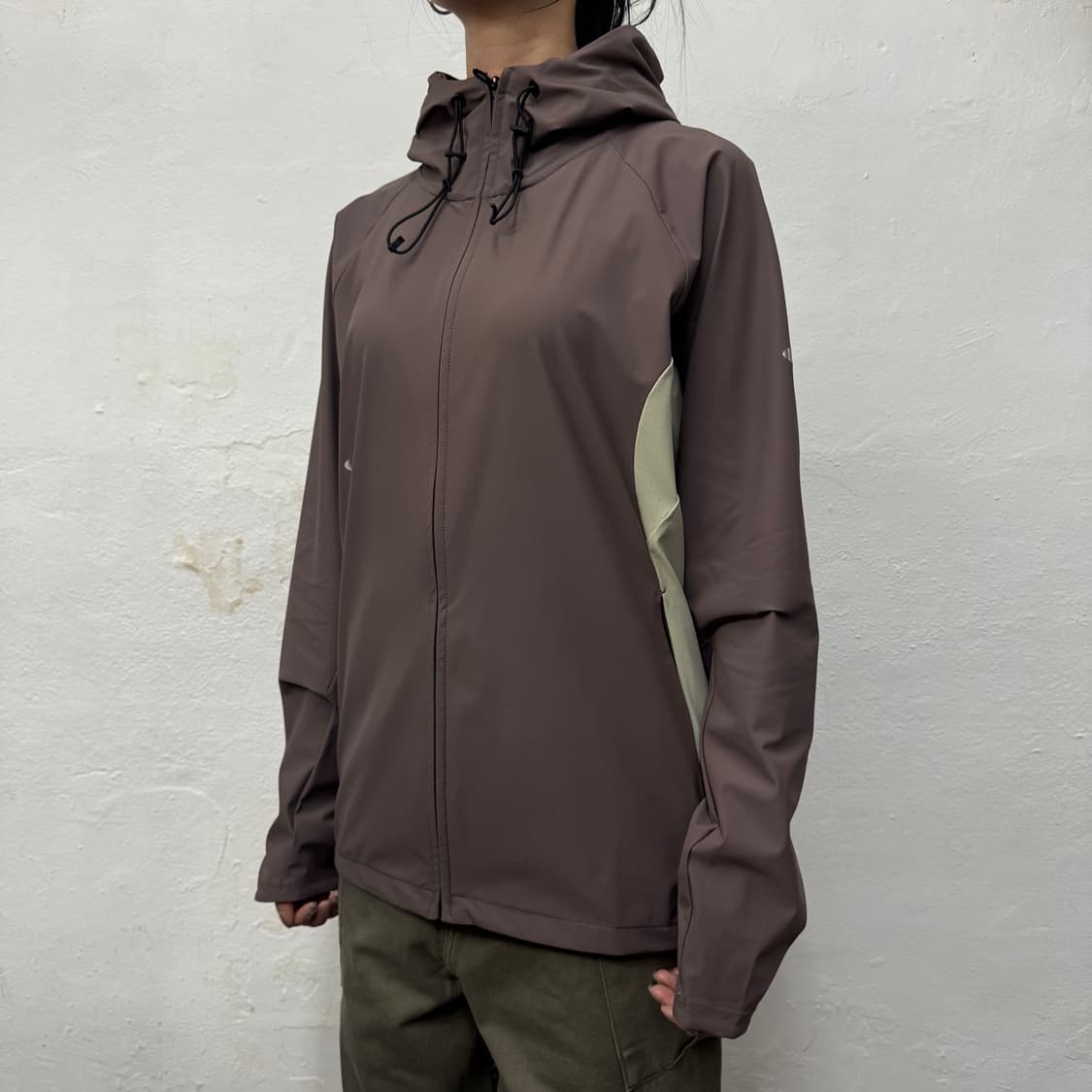 오클리(OAKLEY) 인디핑크 서클로고 퓨전 플랙스 후드 트레이닝 집업 상품이미지1