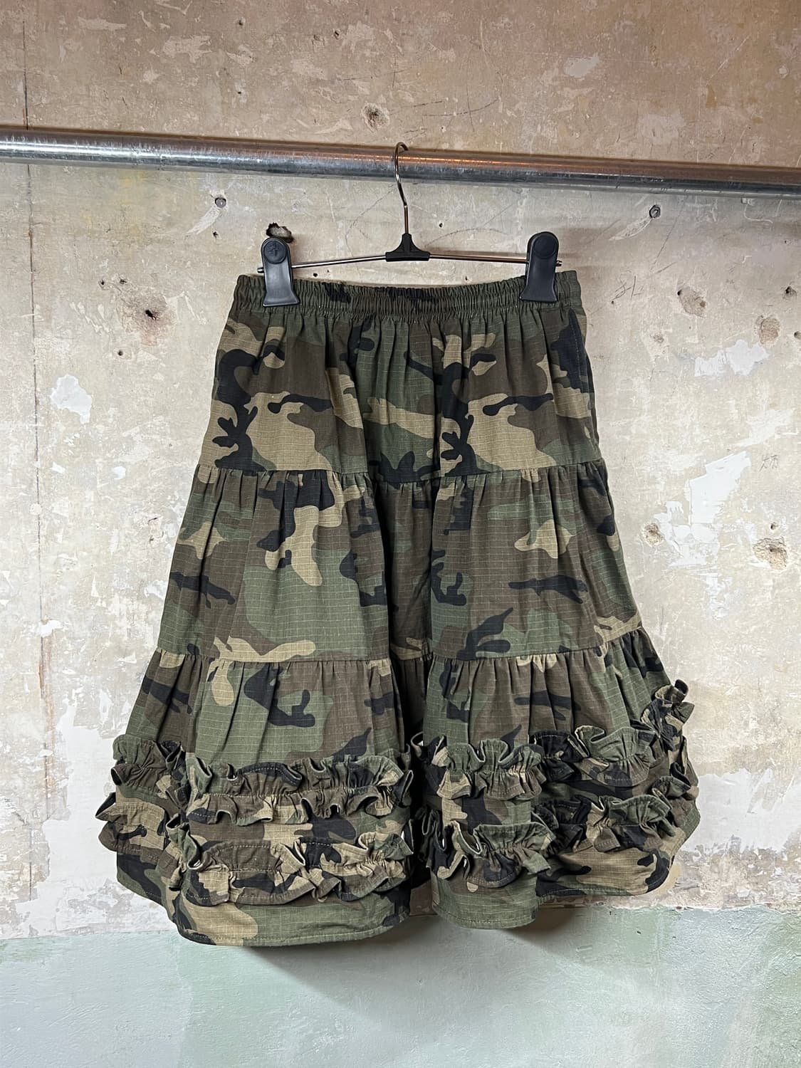 [PLZPROJECT/플리즈프로젝트] Camo frill skirt 상품이미지5