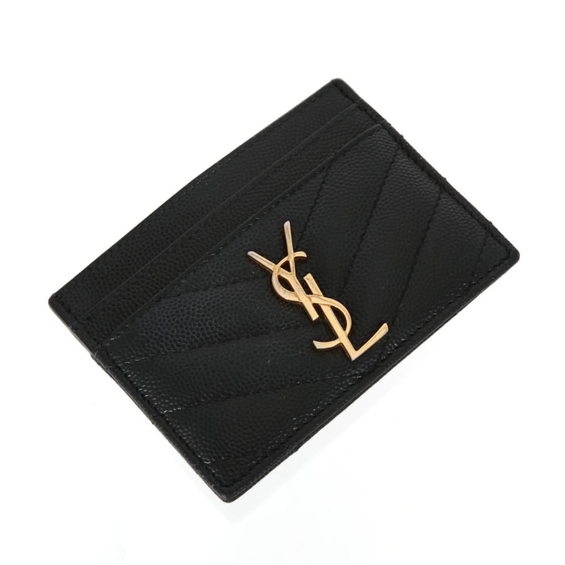 생로랑 카상드르 캐비어 카드지갑 YSL 블랙 금장 423291 상품이미지10
