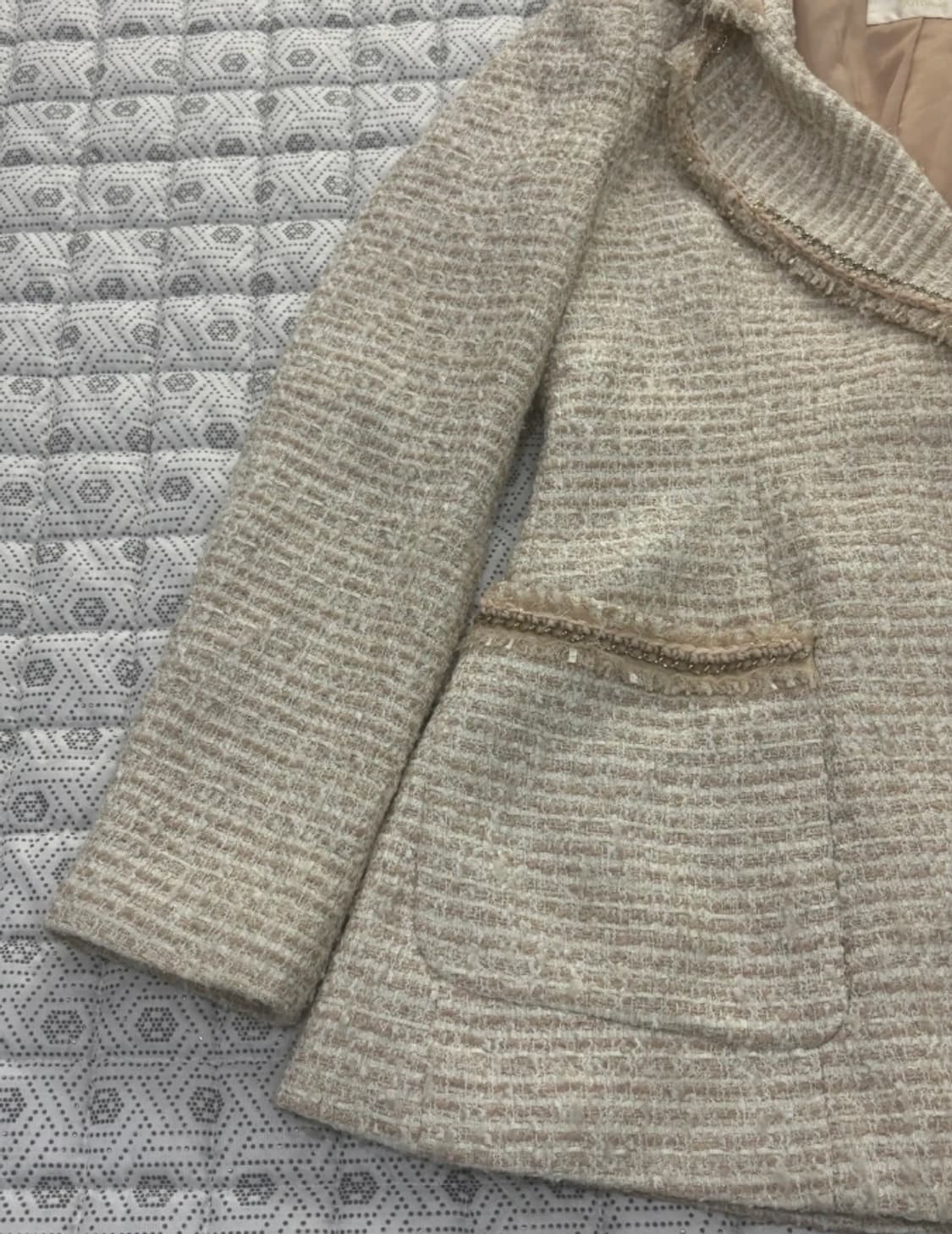 아니베에프 Antivee f. 트위드 자켓 ~55 상품이미지5