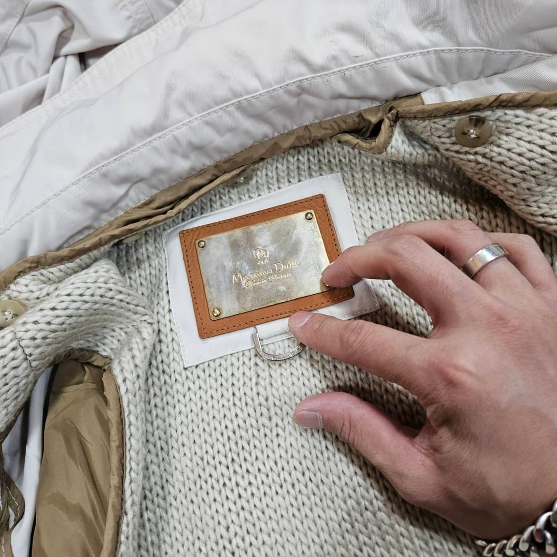 (새상품)마시모두띠 카라넥 후드 바람막이 사파리자켓 상품이미지7