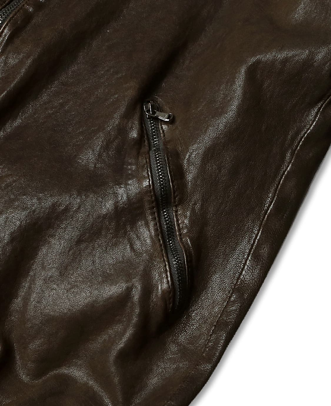 브라토비치 [Bratovich] 다크브라운 양가죽 베라 펠라 빈티지 자켓 상품이미지4