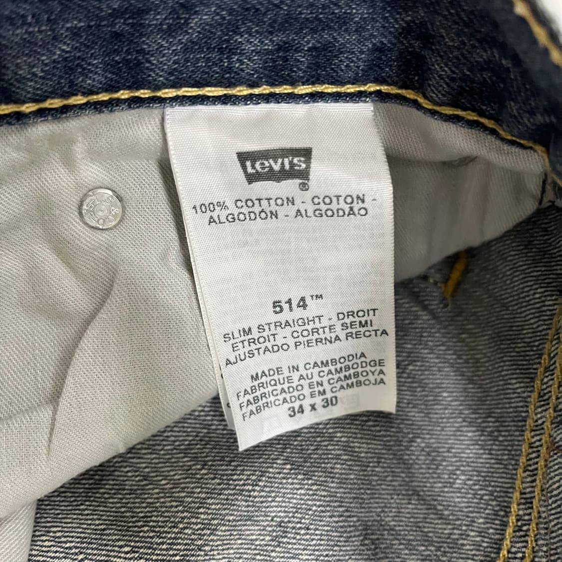 34 리바이스 514 슬림 데님 청바지 0130M2 상품이미지3