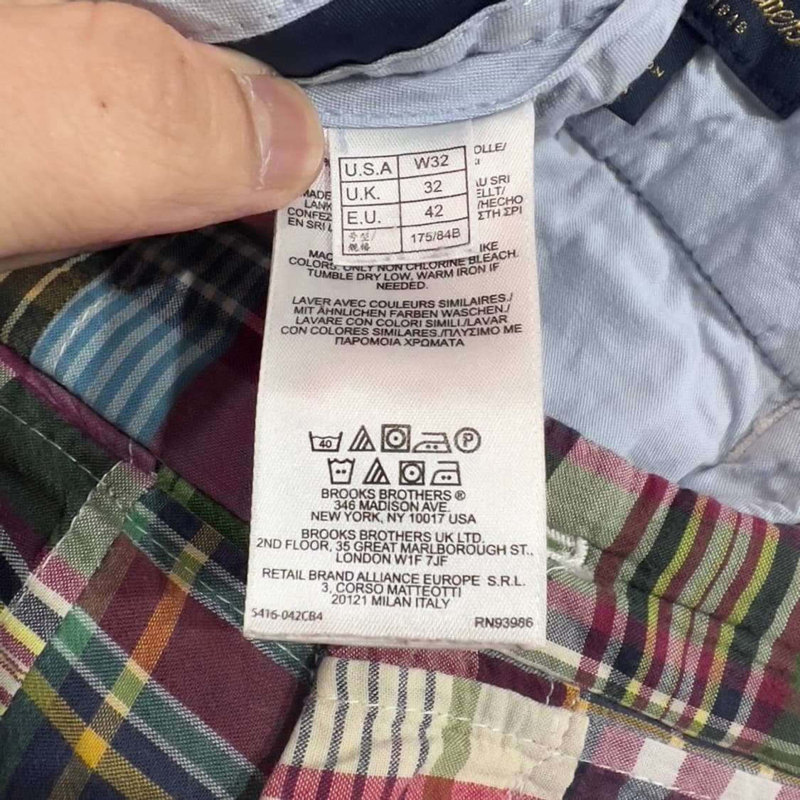 브룩스브라더스 패치워크 반바지 상품이미지6
