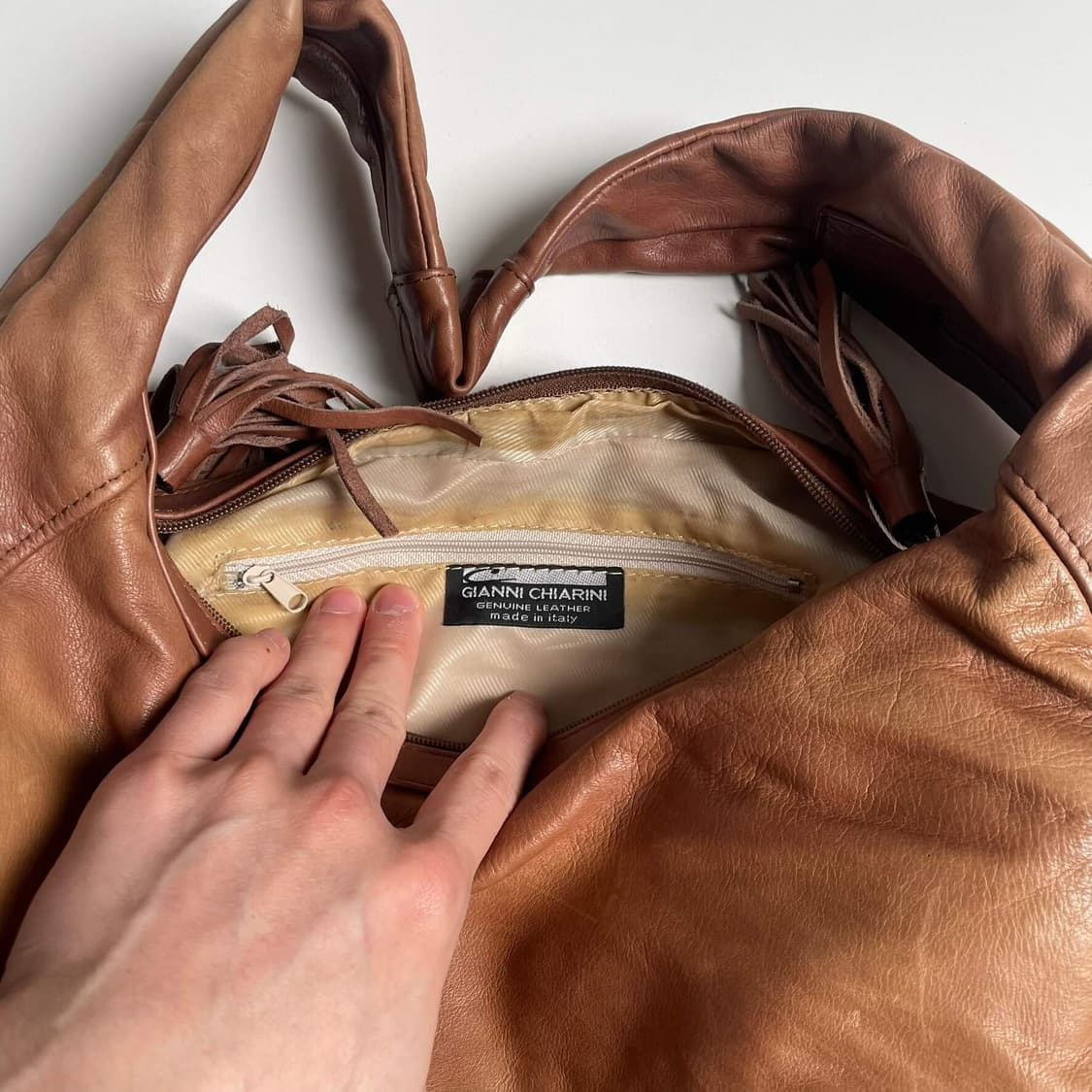 Gianni chiarini 송치 크로와상 백 (italy)   상품이미지6