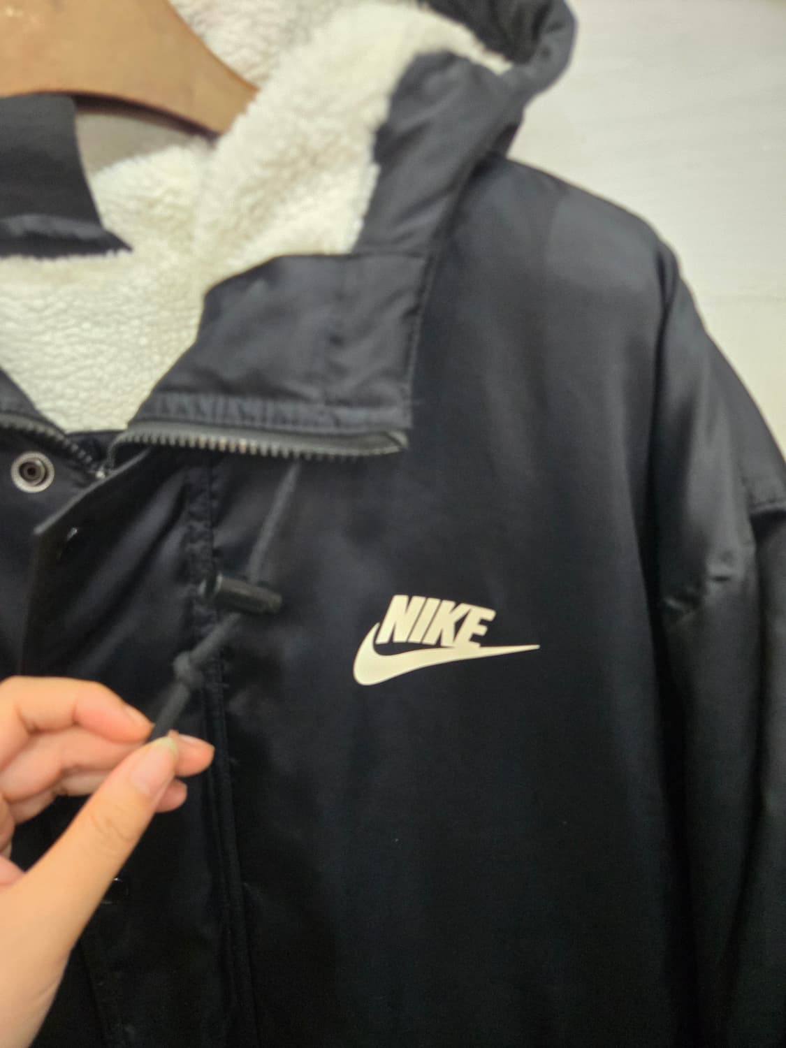 105,XL)) NIKE 나이키 롱 돕바 점퍼! 안쪽 양털! 뜨뜻해용!~ 상품이미지2