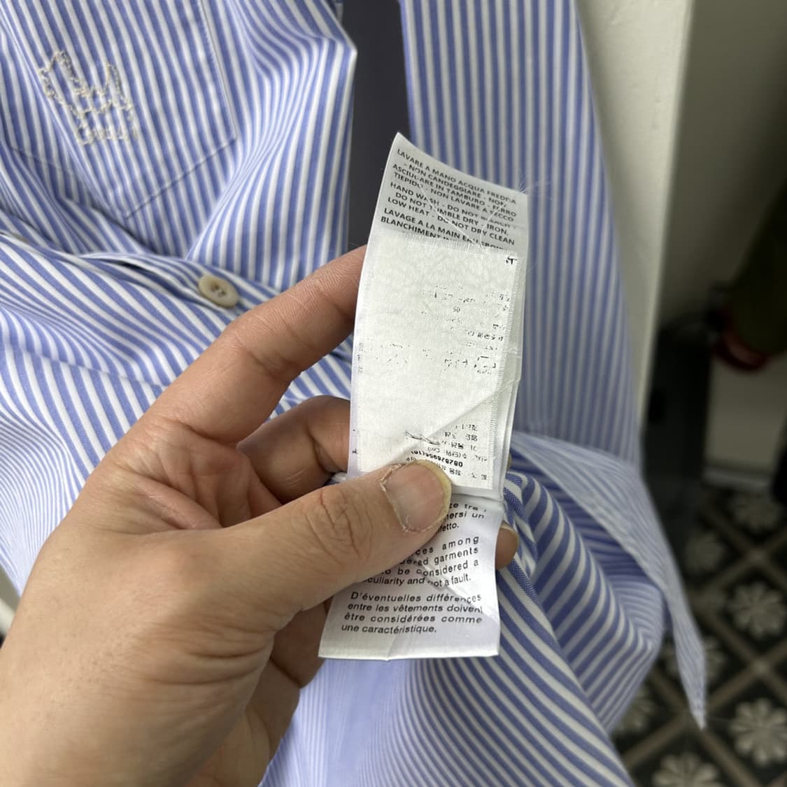 16162 - 구찌 스티치 로고 스트라이프 셔츠 상품이미지5