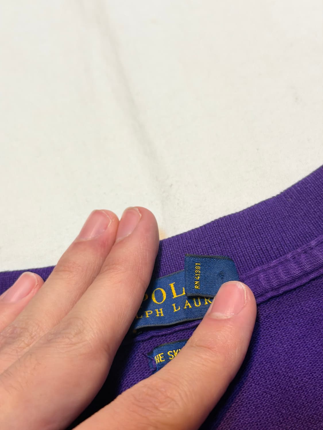폴로 랄프로렌 빅포니 반팔 카라티 퍼플 상품이미지3