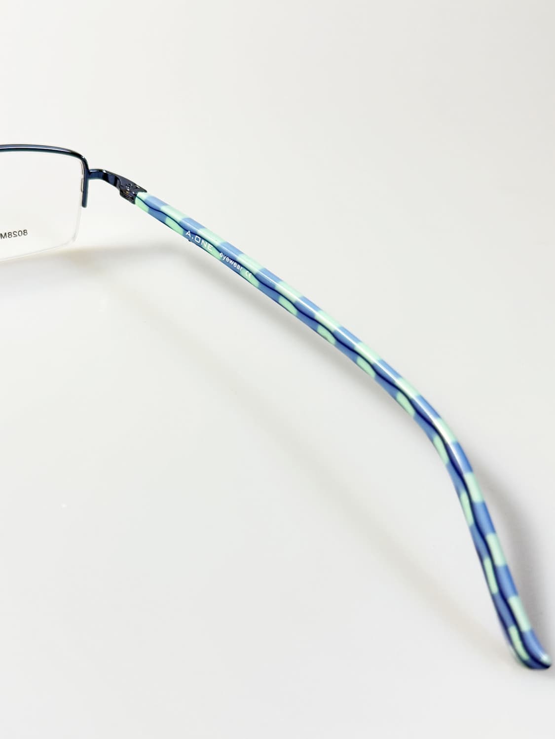 A.ONE 반무테 스퀘어 메탈 프레임 빈티지 안경 상품이미지6