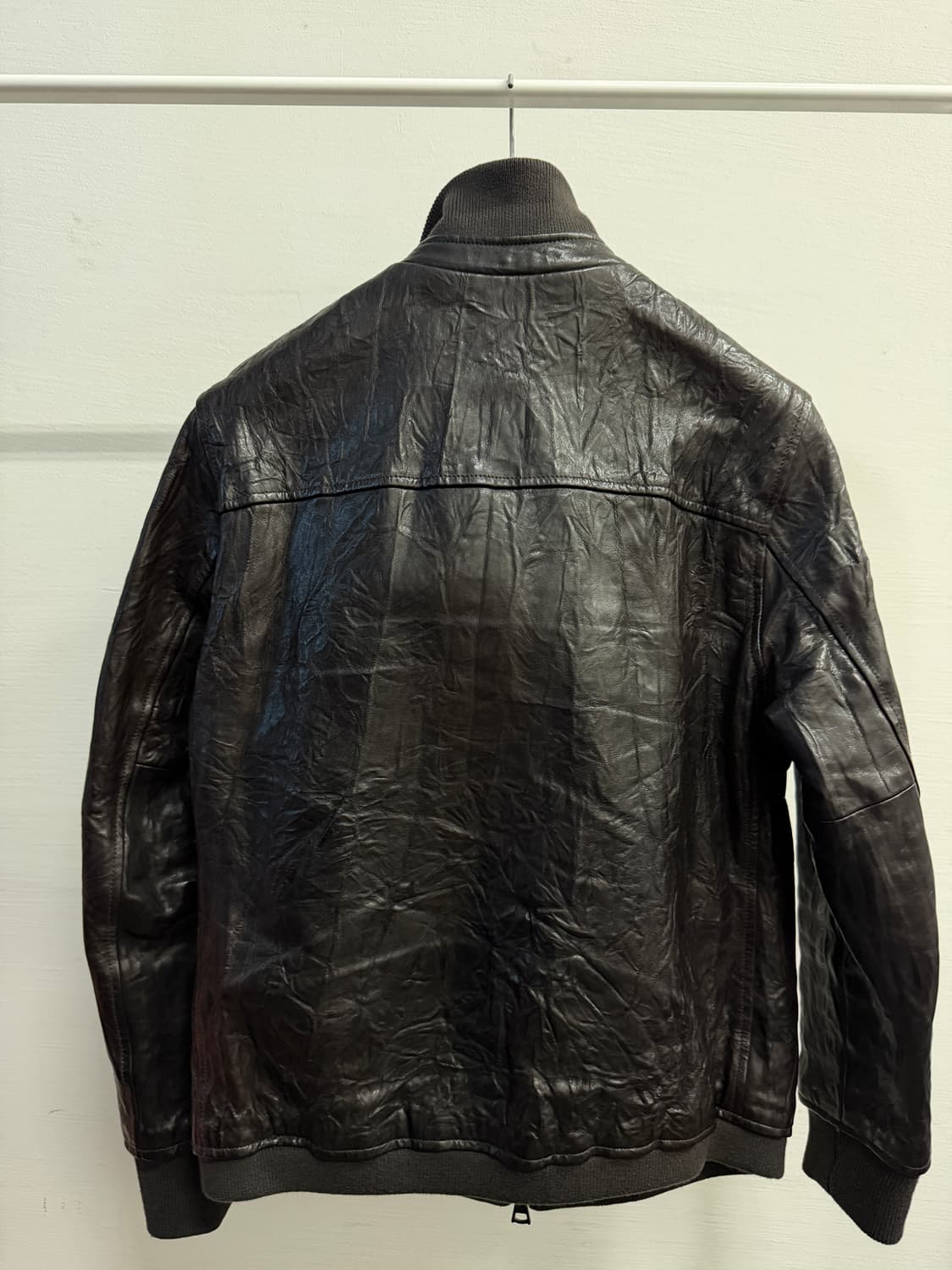 존바바토스 다크 브라운 램스킨 레더자켓(상태최상) 상품이미지4