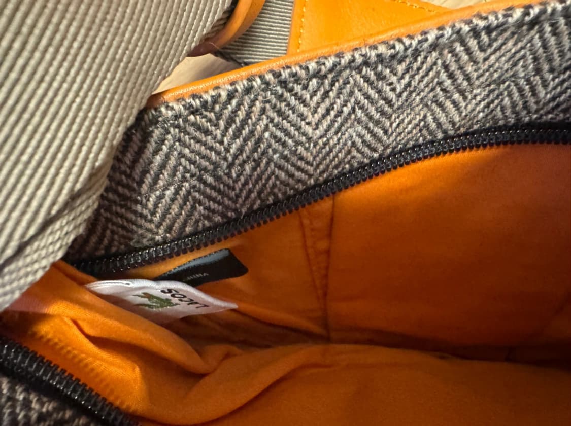 미사용 프랑스구매 라코스테 울 헤링본 숄더백 상품이미지3