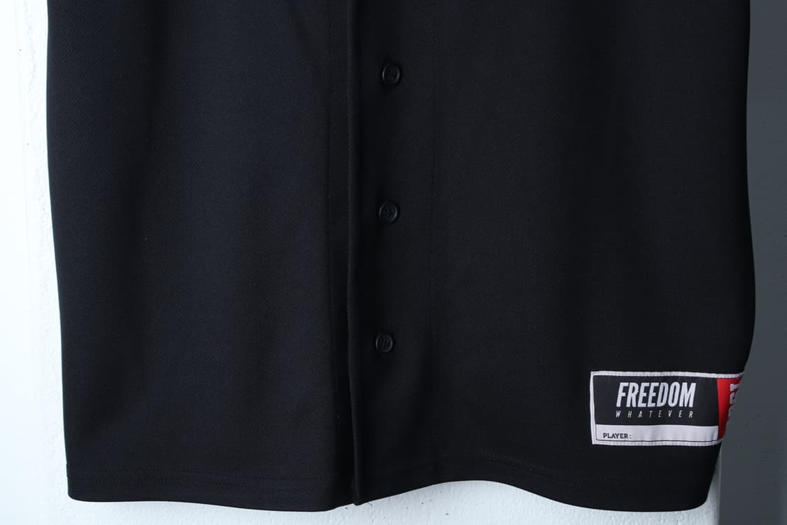 (XL-2XL) 프리덤에슬레틱 반팔 티셔츠 베이스볼져지 블랙-H33600 상품이미지4