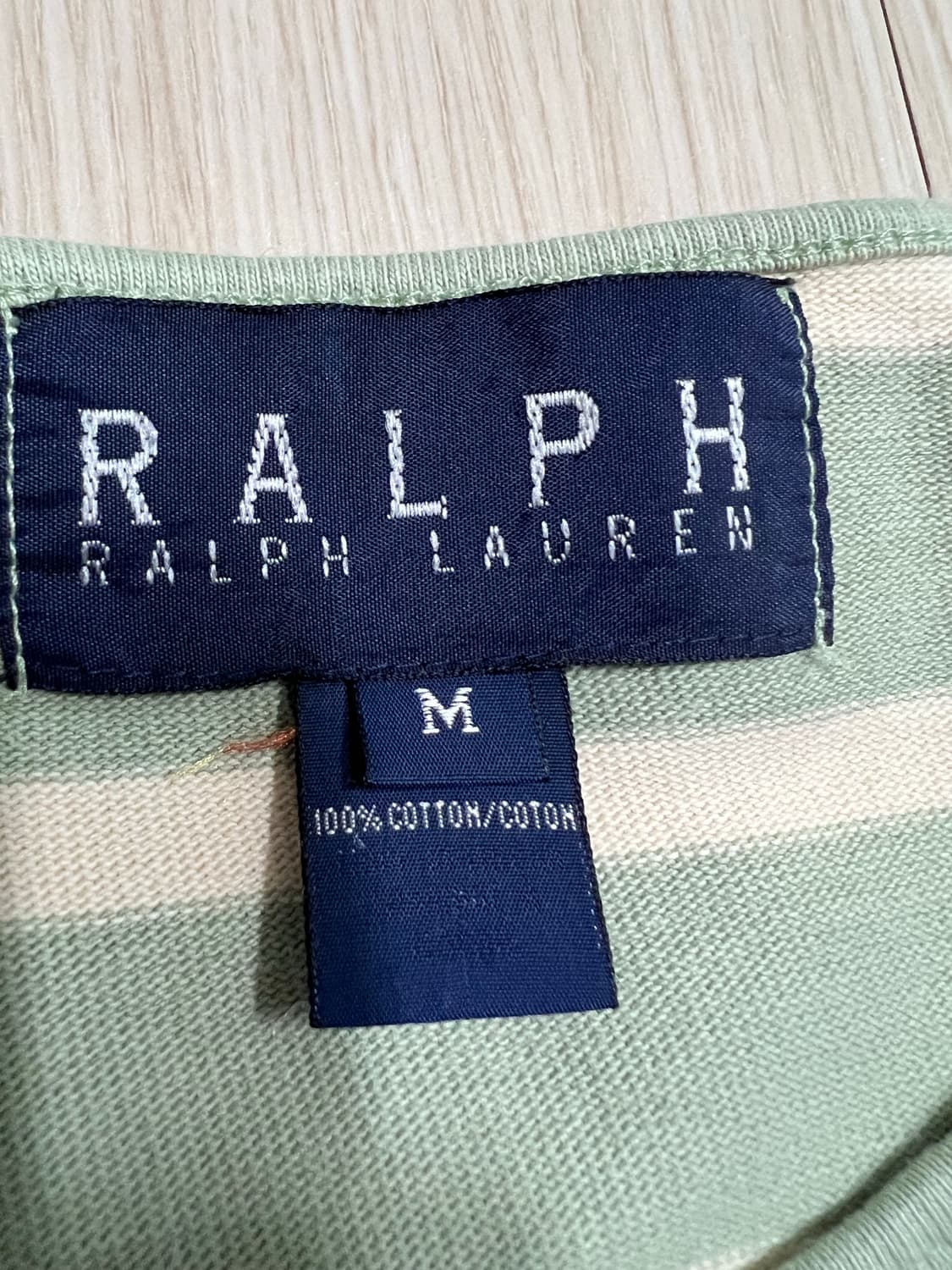 랄프로렌 피스타치오 스트라이프 여성반팔 상품이미지4